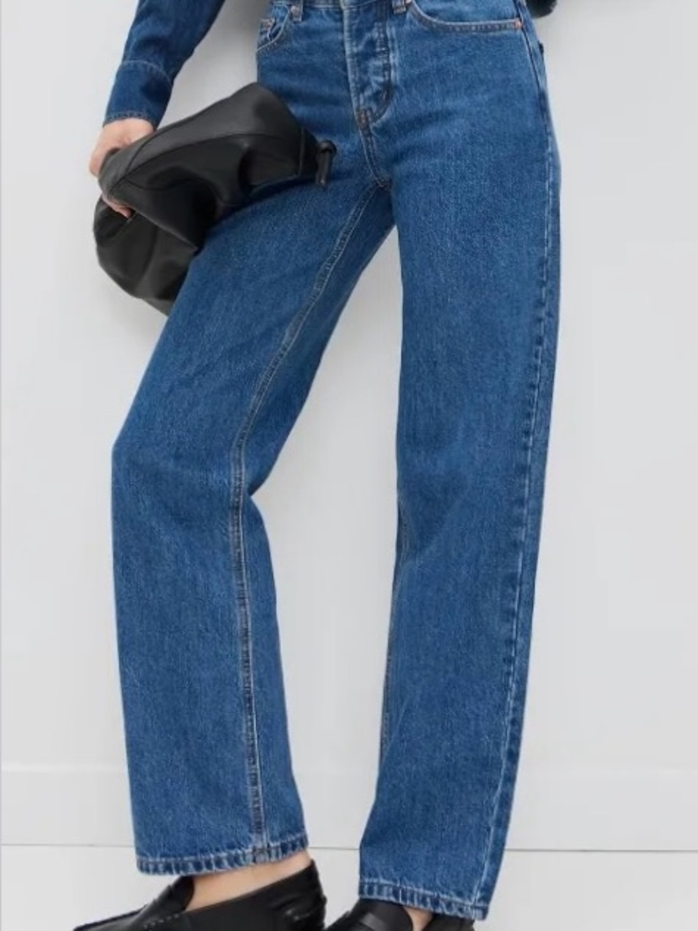 Parke  Straight Leg 90’s High Rise -Medium Wash  Denim Jean Current NWOT SIZE 28